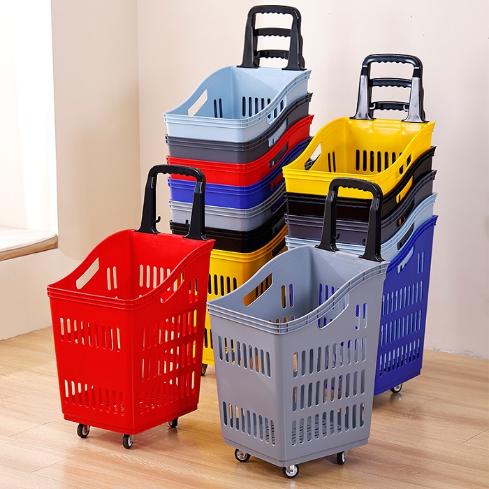 GIỎ NHỰA ĐI CHỢ CÓ BÁNH XE KÉO GIỎ NHỰA ĐI CHỢ CÓ BÁNH XE KÉO