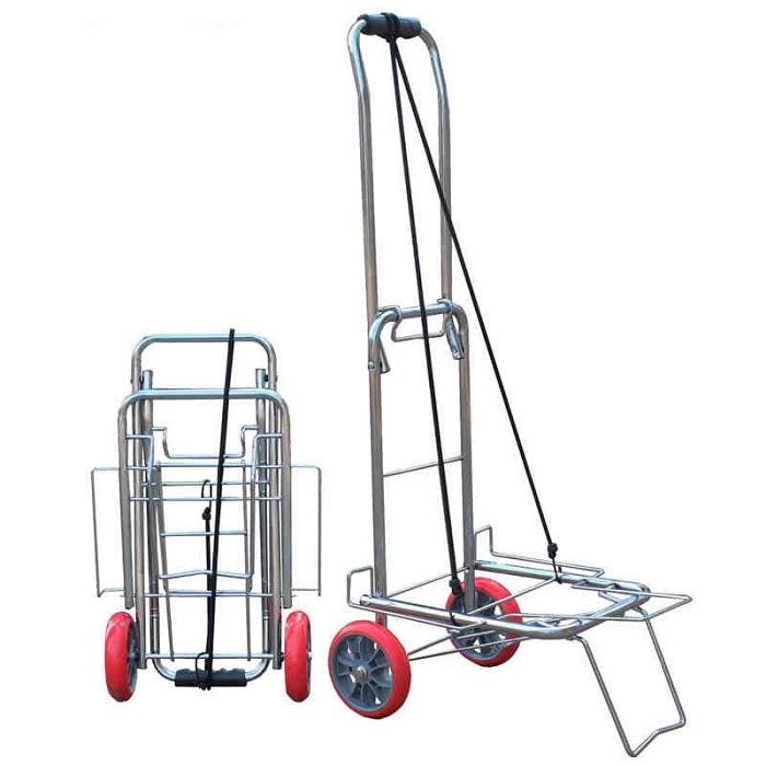 XE KÉO HÀNG ĐI CHỢ INOX GẤP GỌN XE KÉO HÀNG ĐI CHỢ INOX GẤP GỌN