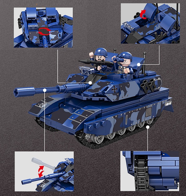 Junbaby: Lego xe tăng leopard 2a7 mini