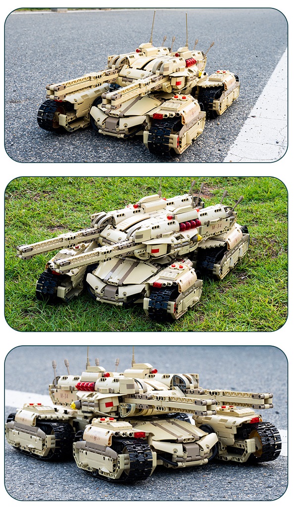 Junbaby: Lego xe tăng mammoth điều khiển từ xa